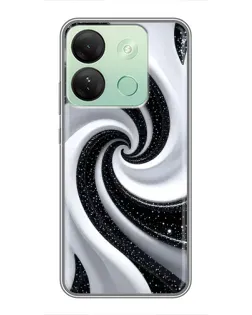 Чохол для Infinix Smart 7 HD з картинкою «Чорно-біла спіраль» Чохол для Infinix Smart 7 HD з картинкою «Чорно-біла спіраль»