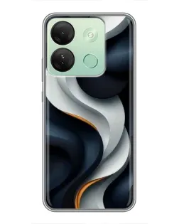Чохол для Infinix Smart 7 HD з картинкою «Об'ємні чорно-білі стрічки» Чохол для Infinix Smart 7 HD з картинкою «Об'ємні чорно-білі стрічки»
