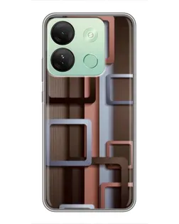 Чохол для Infinix Smart 7 HD з картинкою «Коричневі об'ємні квадрати» Чохол для Infinix Smart 7 HD з картинкою «Коричневі об'ємні квадрати»