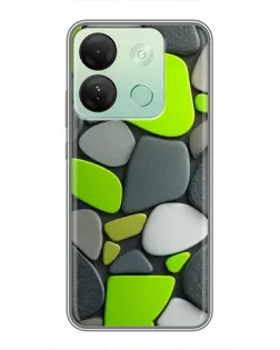 Чохол для Infinix Smart 7 HD з картинкою «Яскрава неонова галька» Чохол для Infinix Smart 7 HD з картинкою «Яскрава неонова галька»