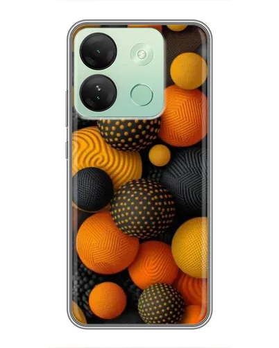 Чехол для Infinix Smart 7 HD с картинкой «Объемные оранжевые сферы» Чехол для Infinix Smart 7 HD с картинкой «Объемные оранжевые сферы»