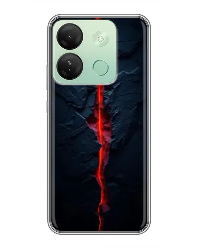 Чехол для Infinix Smart 7 HD с картинкой «Kрасная лавовая трещина» Чехол для Infinix Smart 7 HD с картинкой «Kрасная лавовая трещина»