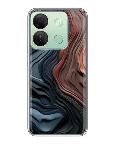 Чехол для Infinix Smart 7 HD с картинкой «Цветные волны каньона» Чехол для Infinix Smart 7 HD с картинкой «Цветные волны каньона»