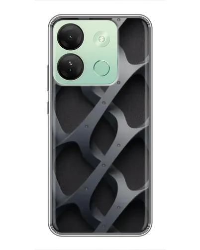 Чехол для Infinix Smart 7 HD с картинкой «Объемное серое плетение» Чехол для Infinix Smart 7 HD с картинкой «Объемное серое плетение»