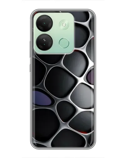 Чехол для Infinix Smart 7 HD с картинкой «Объемная темная решетка» Чехол для Infinix Smart 7 HD с картинкой «Объемная темная решетка»