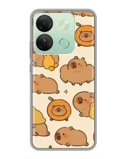Чехол для Infinix Smart 7 HD с картинкой «Капибары с апельсинами» Чехол для Infinix Smart 7 HD с картинкой «Капибары с апельсинами»