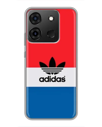 Чехол для Infinix Smart 7 с картинкой «Ретро блоки Adidas» Чехол для Infinix Smart 7 с картинкой «Ретро блоки Adidas»
