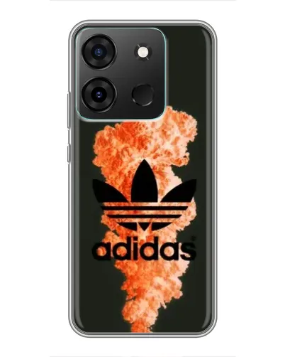 Чехол для Infinix Smart 7 с картинкой «Оранжевый дым Adidas» Чехол для Infinix Smart 7 с картинкой «Оранжевый дым Adidas»