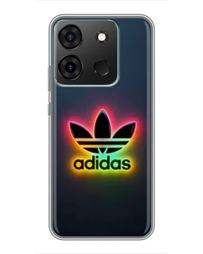 Чехол для Infinix Smart 7 с картинкой «Неоновый Adidas» Чехол для Infinix Smart 7 с картинкой «Неоновый Adidas»