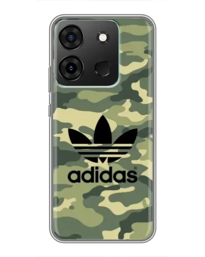 Чехол для Infinix Smart 7 с картинкой «Милитари стиль Adidas» Чехол для Infinix Smart 7 с картинкой «Милитари стиль Adidas»