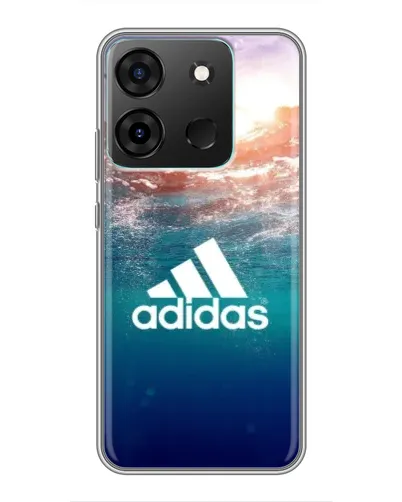 Чехол для Infinix Smart 7 с картинкой «Океанская глубина адидас» Чехол для Infinix Smart 7 с картинкой «Океанская глубина адидас»