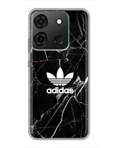 Чехол для Infinix Smart 7 с картинкой «Белый мрамор Adidas» Чехол для Infinix Smart 7 с картинкой «Белый мрамор Adidas»