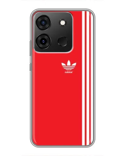 Чехол для Infinix Smart 7 с картинкой «Красный минимализм Adidas» Чехол для Infinix Smart 7 с картинкой «Красный минимализм Adidas»