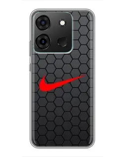 Чехол для Infinix Smart 7 с картинкой «Nike — карбоновая сетка» Чехол для Infinix Smart 7 с картинкой «Nike — карбоновая сетка»