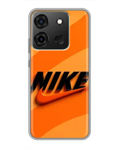 Чехол для Infinix Smart 7 с картинкой «Оранжевый драйв Nike»