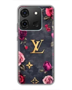 Чехол для Infinix Smart 7 с картинкой «Цветочный Louis Vuitton» Чехол для Infinix Smart 7 с картинкой «Цветочный Louis Vuitton»