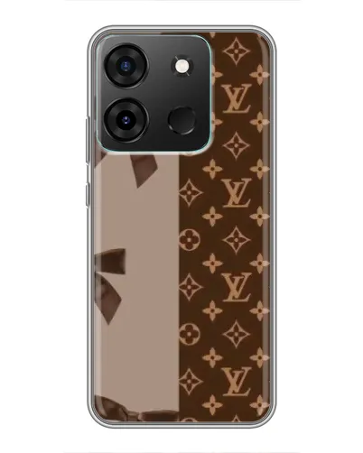 Чехол для Infinix Smart 7 с картинкой «Louis Vuitton — банты»