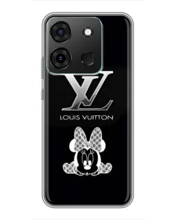 Чехол для Infinix Smart 7 с картинкой «LV и Минни Маус»
