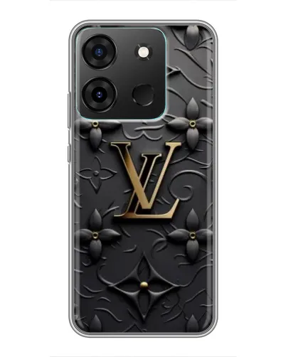 Чехол для Infinix Smart 7 с картинкой «Кожаная текстура LV»
