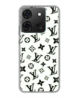 Чехол для Infinix Smart 7 с картинкой «Монохромный хаос LV»