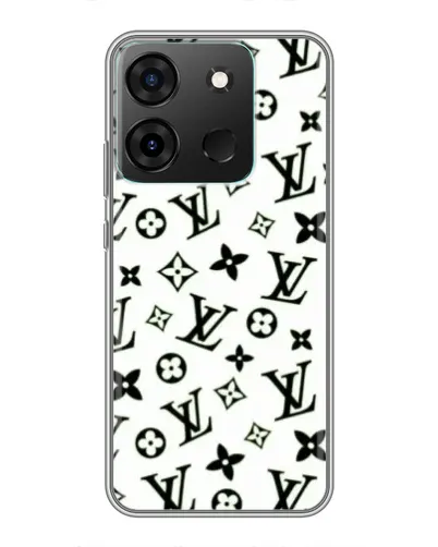 Чехол для Infinix Smart 7 с картинкой «Монохромный хаос LV»