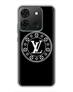Чехол для Infinix Smart 7 с картинкой «LV — печать стиля»
