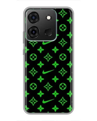 Чехол для Infinix Smart 7 с картинкой «Неоновый принт LV»
