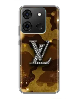 Чехол для Infinix Smart 7 с картинкой «Камуфляжный Louis Vuitton»