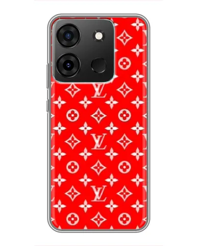 Чехол для Infinix Smart 7 с картинкой «Яркий паттерн LV»