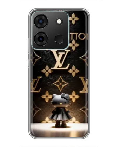 Чехол для Infinix Smart 7 с картинкой «Монограмма с фигурой»