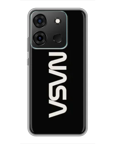 Чехол для Infinix Smart 7 с картинкой «NASA — вертикальный логотип» Чехол для Infinix Smart 7 с картинкой «NASA — вертикальный логотип»