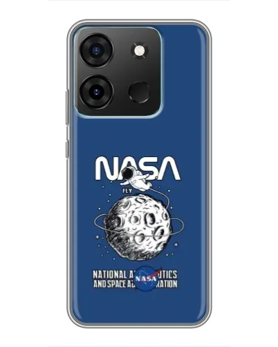 Чехол для Infinix Smart 7 с картинкой «NASA — лунная миссия» Чехол для Infinix Smart 7 с картинкой «NASA — лунная миссия»