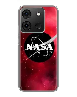 Чехол для Infinix Smart 7 с картинкой «NASA — красная туманность» Чехол для Infinix Smart 7 с картинкой «NASA — красная туманность»