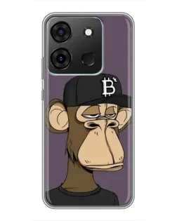 Чехол для Infinix Smart 7 с картинкой «Bored Ape в кепке» Чехол для Infinix Smart 7 с картинкой «Bored Ape в кепке»