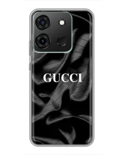 Чехол для Infinix Smart 7 с картинкой «Gucci — шелковые волны»