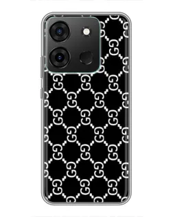 Чехол для Infinix Smart 7 с картинкой «Gucci — сетчатый паттерн»