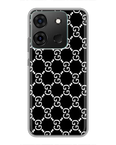 Чехол для Infinix Smart 7 с картинкой «Gucci — сетчатый паттерн»