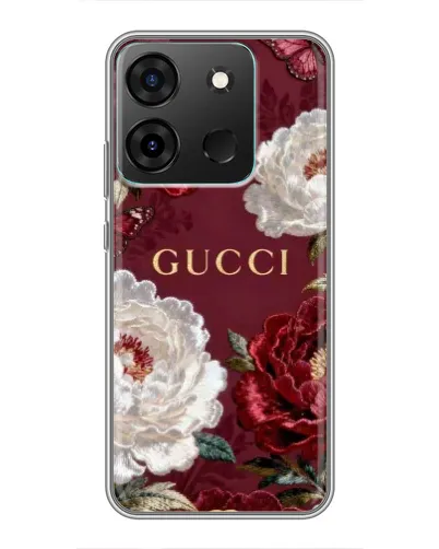 Чехол для Infinix Smart 7 с картинкой «Gucci — бордовые розы» Чехол для Infinix Smart 7 с картинкой «Gucci — бордовые розы»