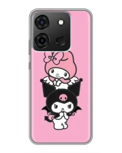 Чехол для Infinix Smart 7 с картинкой «My Melody и Kuromi»