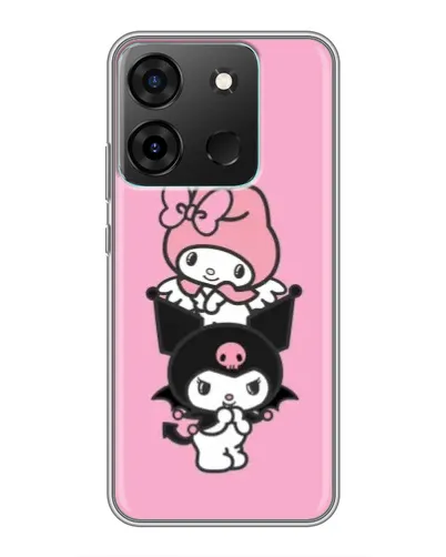 Чехол для Infinix Smart 7 с картинкой «My Melody и Kuromi»