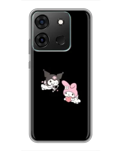 Чехол для Infinix Smart 7 с картинкой «My Melody и Kuromi»