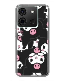 Чехол для Infinix Smart 7 с картинкой «Паттерн голов Куроми»