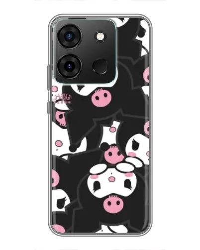 Чехол для Infinix Smart 7 с картинкой «Паттерн голов Куроми»