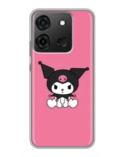 Чехол для Infinix Smart 7 с картинкой «Хмурая Kuromi»