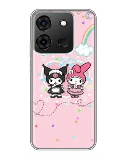 Чехол для Infinix Smart 7 с картинкой «My Melody и Kuromi»