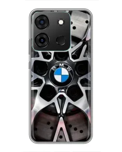 Чехол для Infinix Smart 7 с картинкой «BMW — деталь диска»