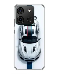 Чехол для Infinix Smart 7 с картинкой «Вид сверху — BMW M» Чехол для Infinix Smart 7 с картинкой «Вид сверху — BMW M»