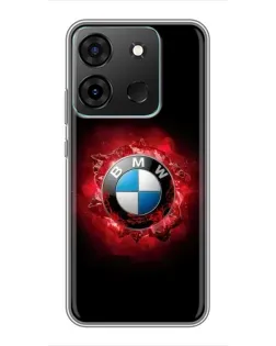 Чехол для Infinix Smart 7 с картинкой «Логотип BMW — вспышка» Чехол для Infinix Smart 7 с картинкой «Логотип BMW — вспышка»