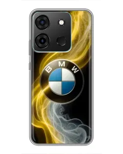 Чехол для Infinix Smart 7 с картинкой «Золотистый дым BMW» Чехол для Infinix Smart 7 с картинкой «Золотистый дым BMW»