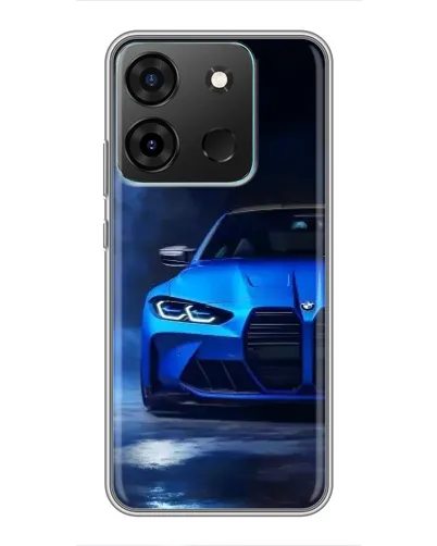 Чехол для Infinix Smart 7 с картинкой «Голубая BMW M4» Чехол для Infinix Smart 7 с картинкой «Голубая BMW M4»